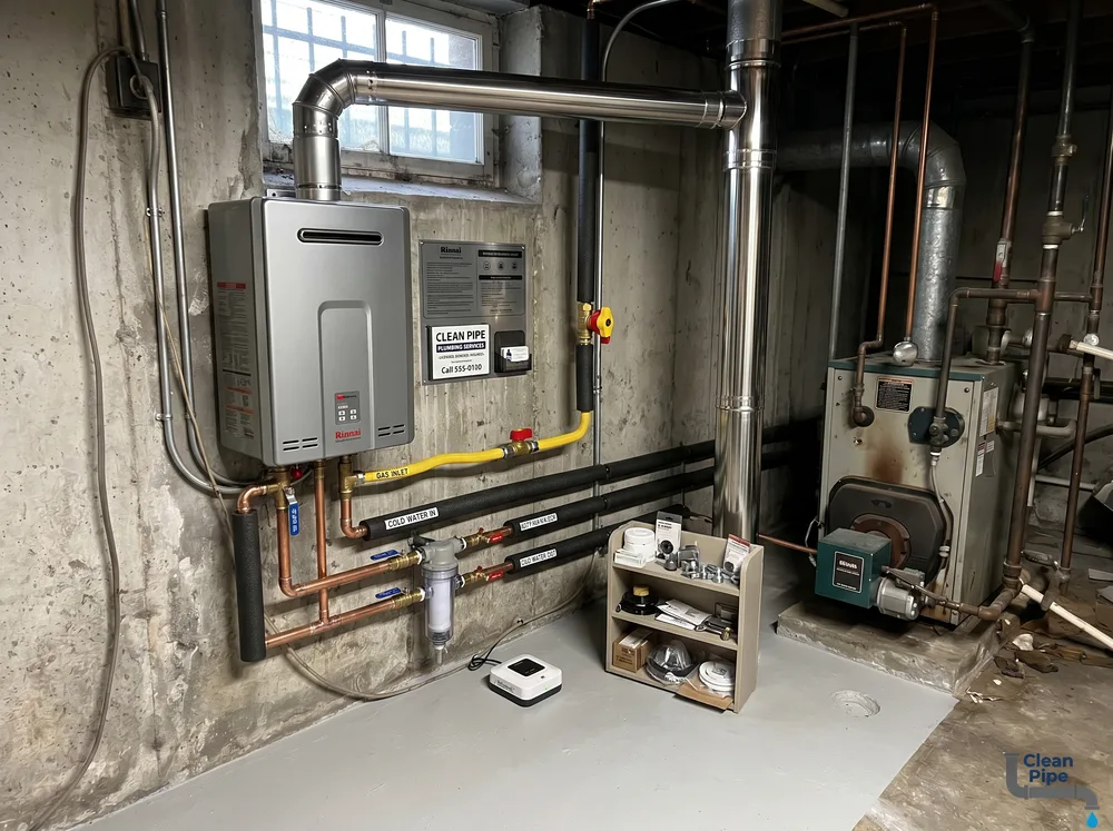 Failed tank → tankless upgrade
