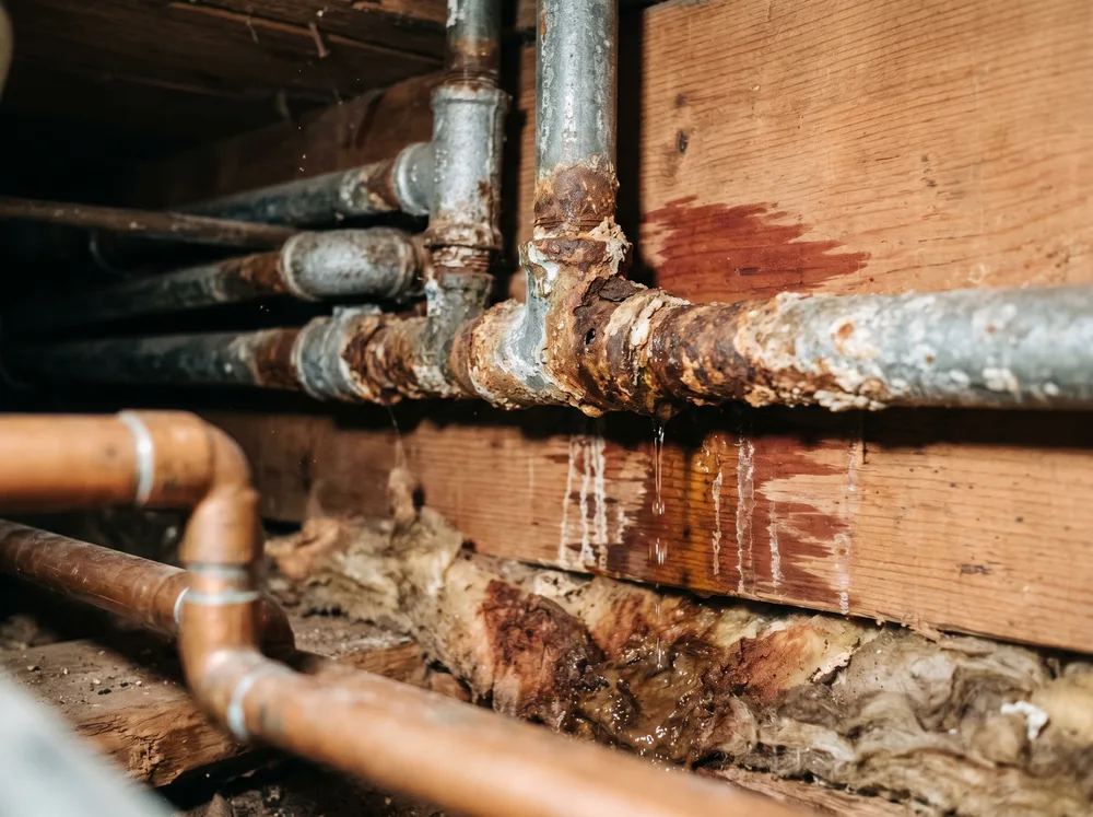 Corroded supply line → full repipe